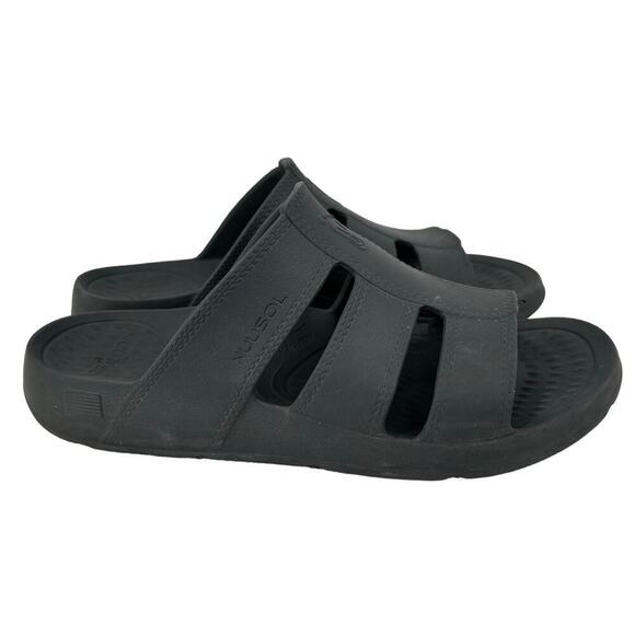 Nuusol Men's Stanley Slide Sandals Slip On Comfort Beachy Summer Gray Size 8 - Picture 1 of 9